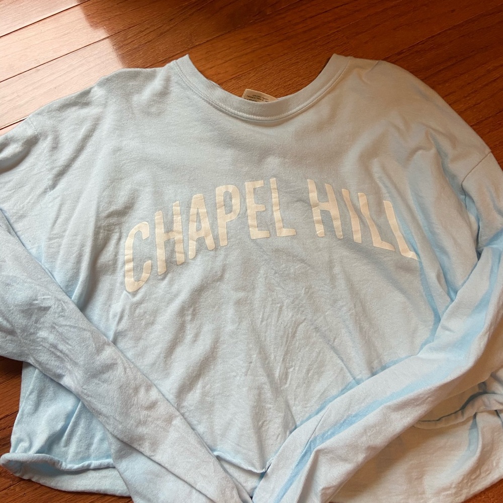 unc chapel hill cropped tee